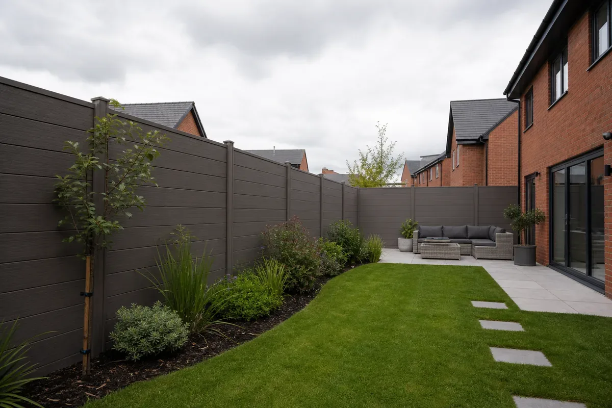 Low maintenance composite fencing in Stockport