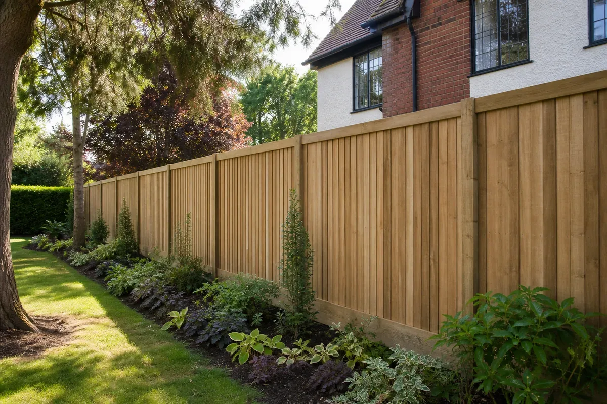 Garden fencing in Bramhall, Stockport
